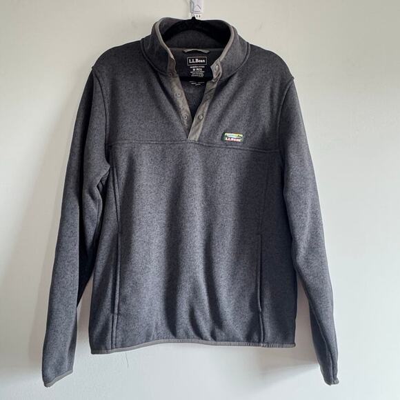 L.L. Bean Other - L.L. Bean Mens Sweater Fleece Pullover Gray Outdoor Layer SIZE M